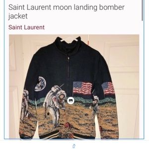 COPY - COPY - Saint Laurent MOON LANDING BOMBER JACKET. NEW W TAGS